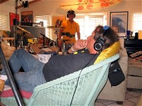 JZ ponders Marty's drum track.JPG